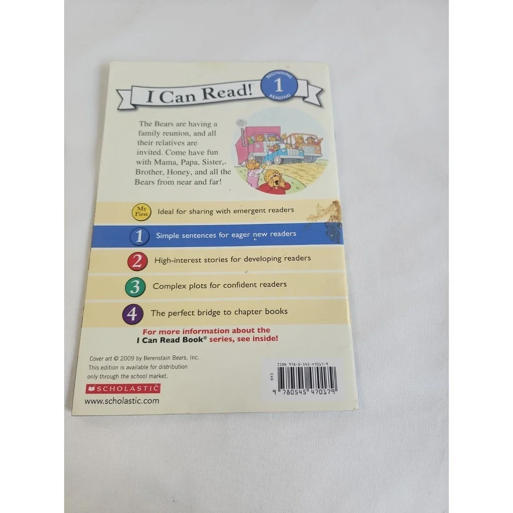 Scholastic Book Lot Of 5 The Berenstain Bears I Can Read Beginning 1‎ Reading